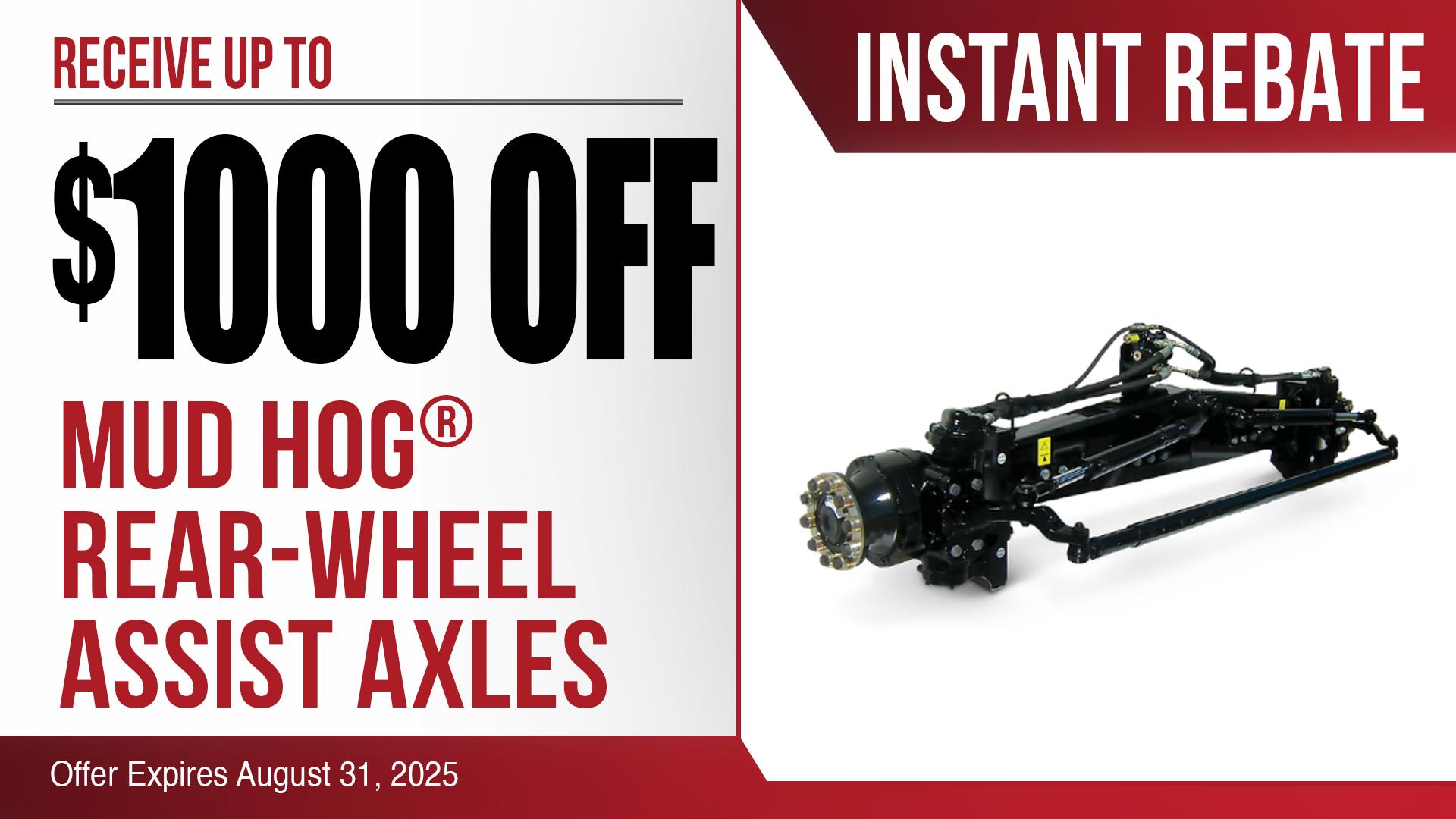 Mud Hog Rear-Wheel Assist Axles